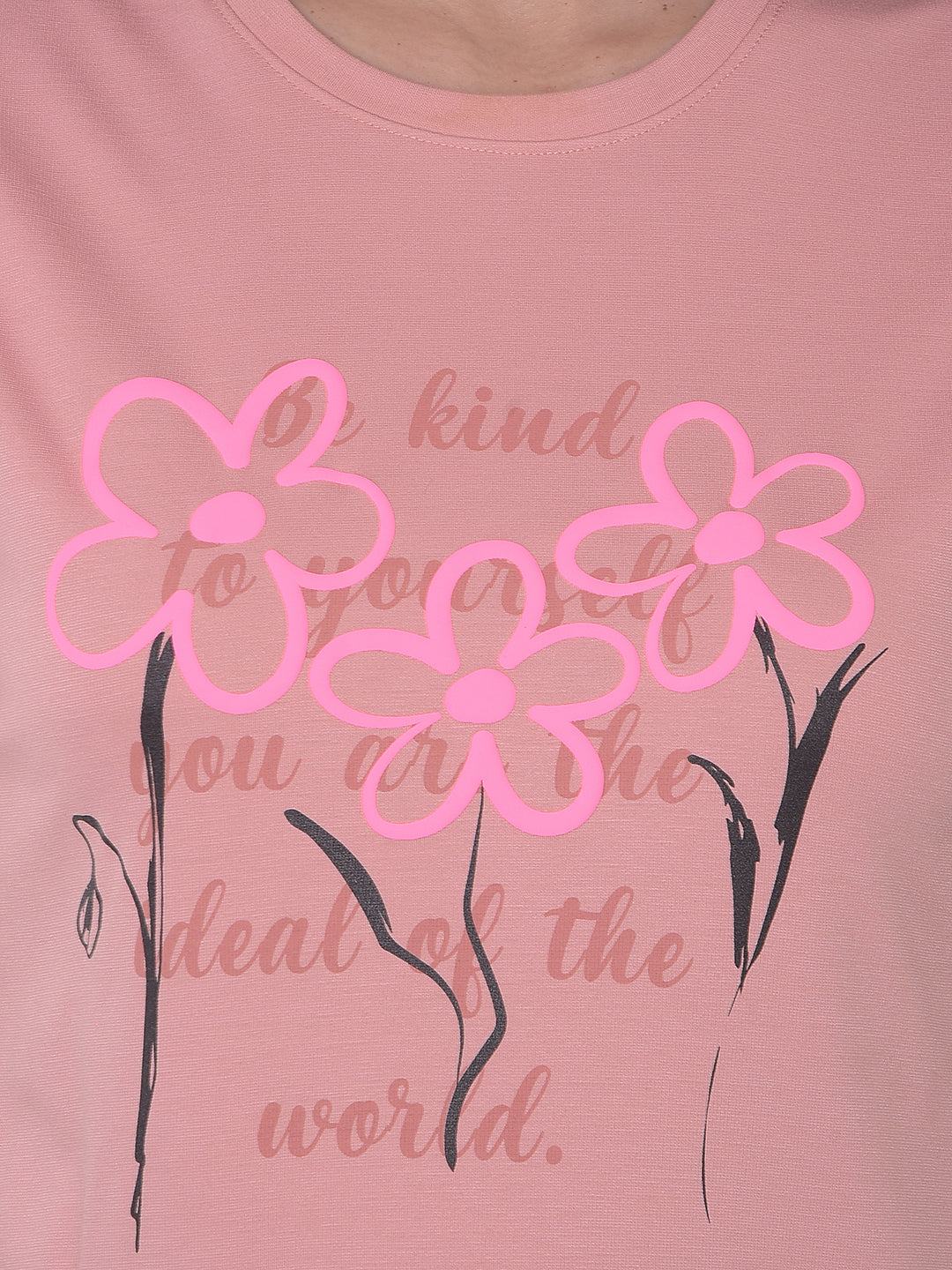 Pink Graphic Print T-Shirt