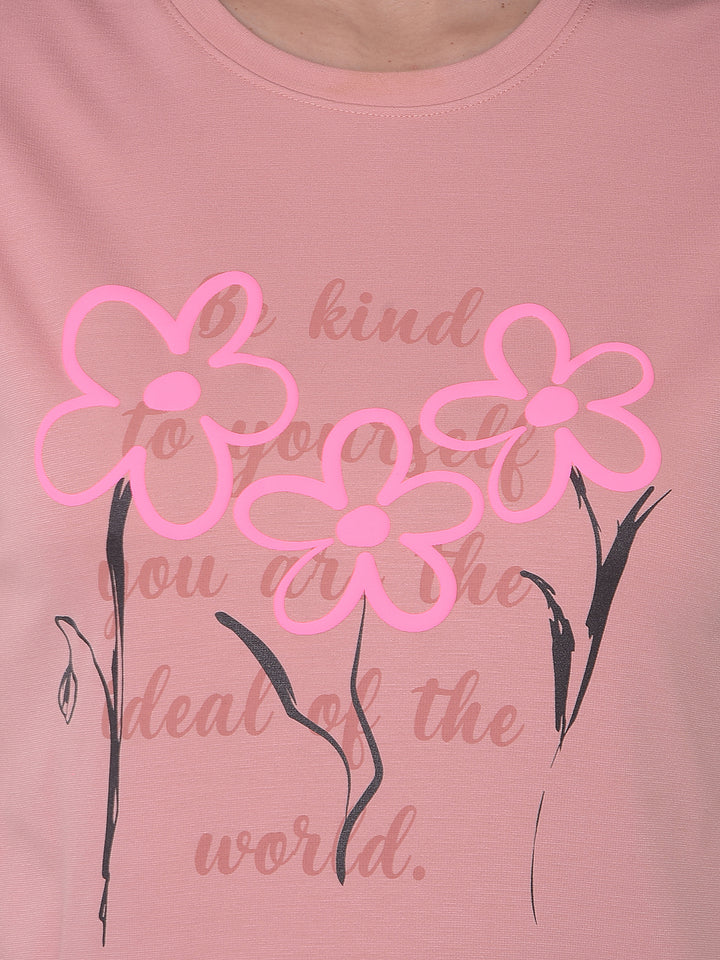 Pink Graphic Print T-Shirt