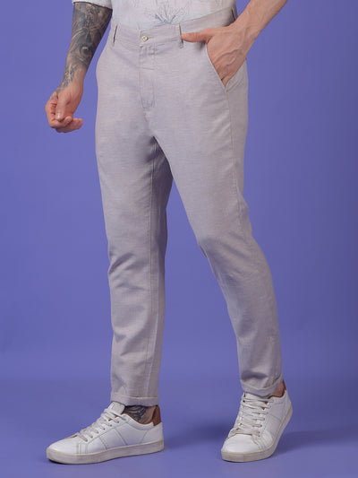 Grey 100% Cotton Trousers