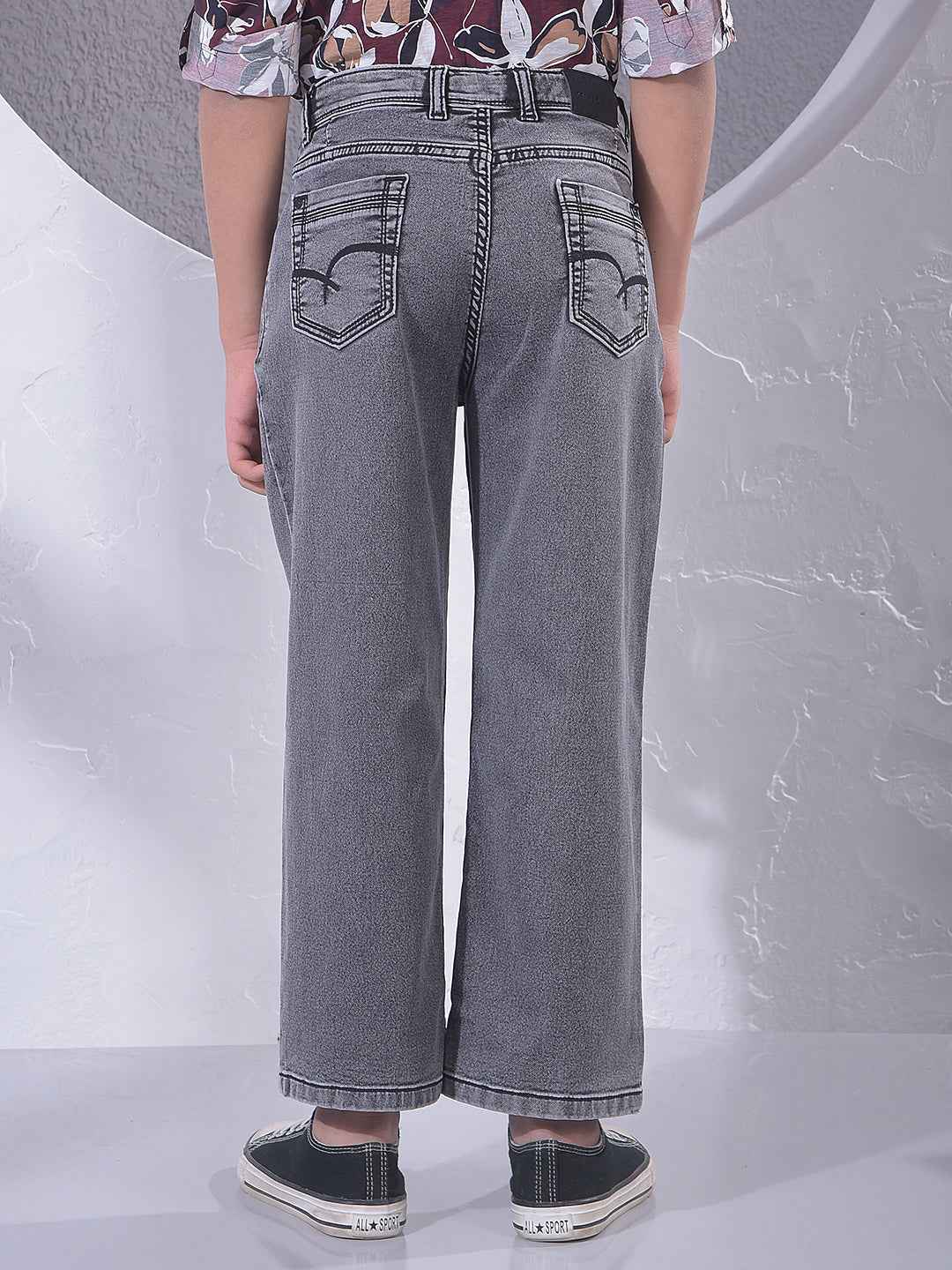 Smoky Grey Street Baggy Jeans
