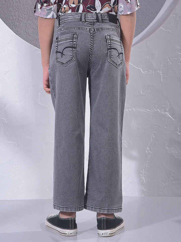 Smoky Grey Street Baggy Jeans