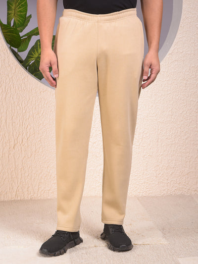 Beige Knitted Trackpants