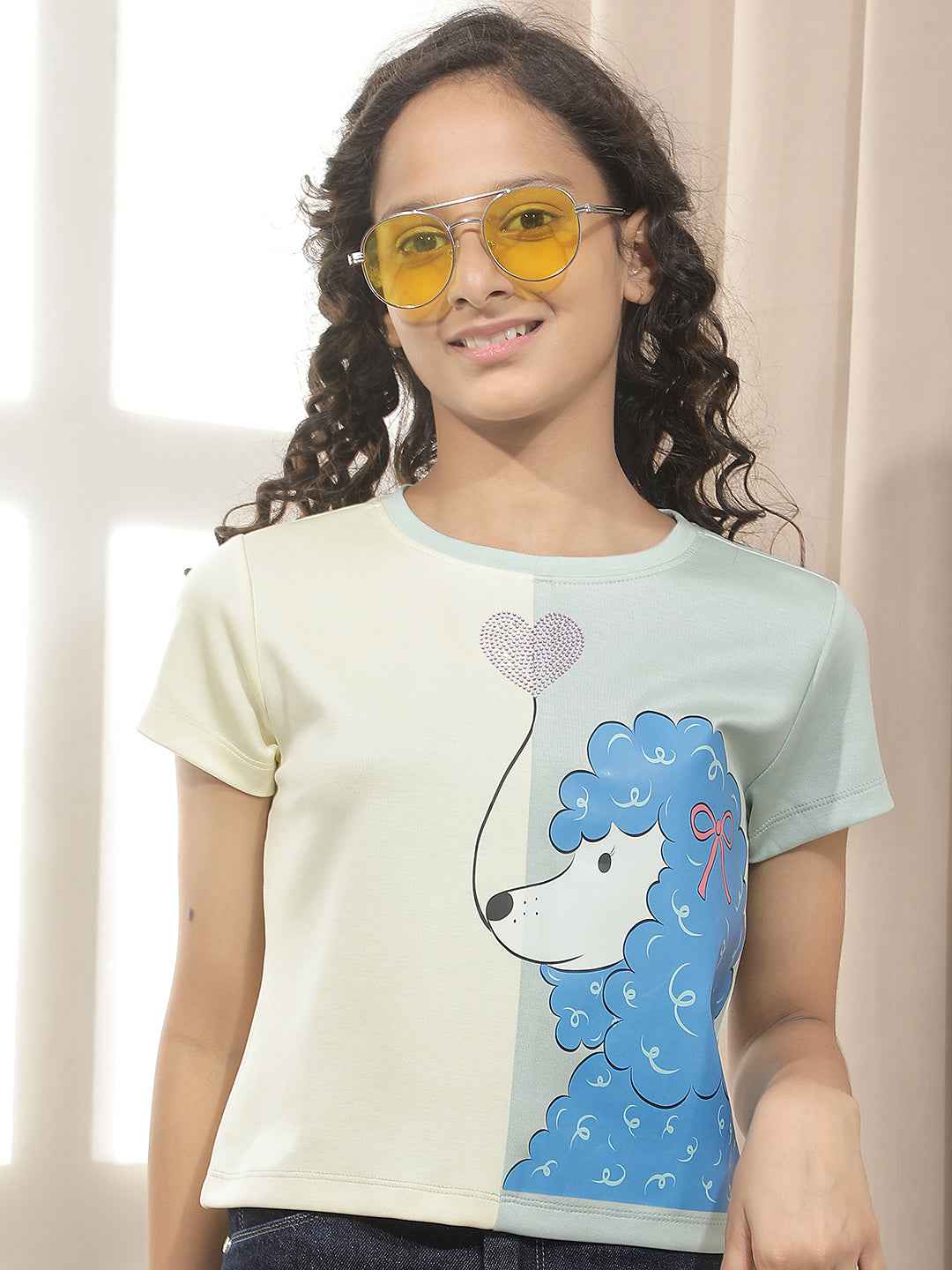 Yellow Graphic Print T-Shirt
