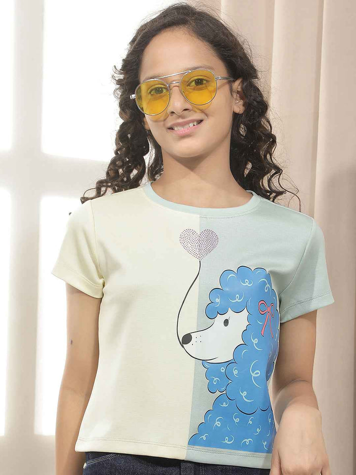 Yellow Graphic Print T-Shirt