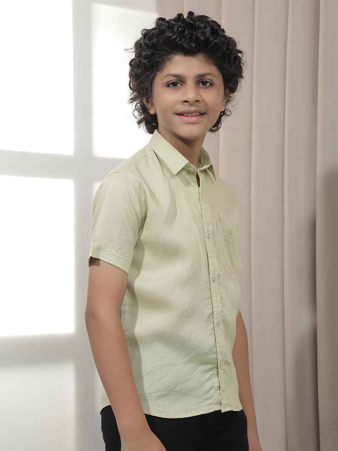 Fresh Green Linen Shirt