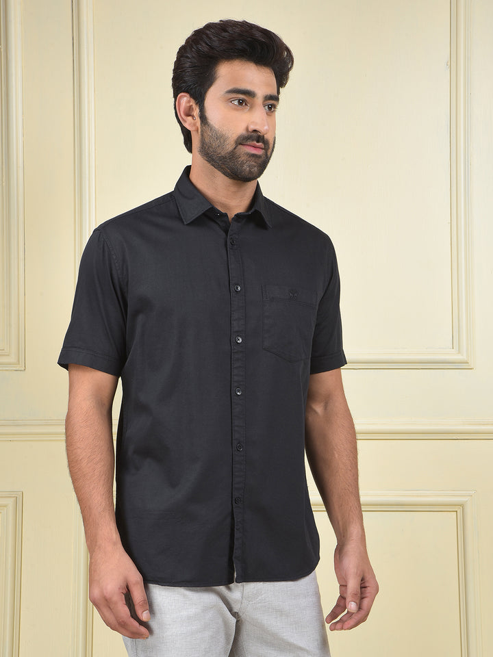 Effortless Look Black Shirt