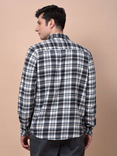 Blue Checked 100% Cotton Shirt