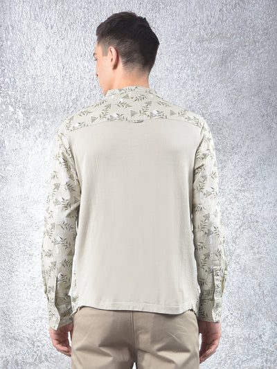 Green Floral Print Kurta