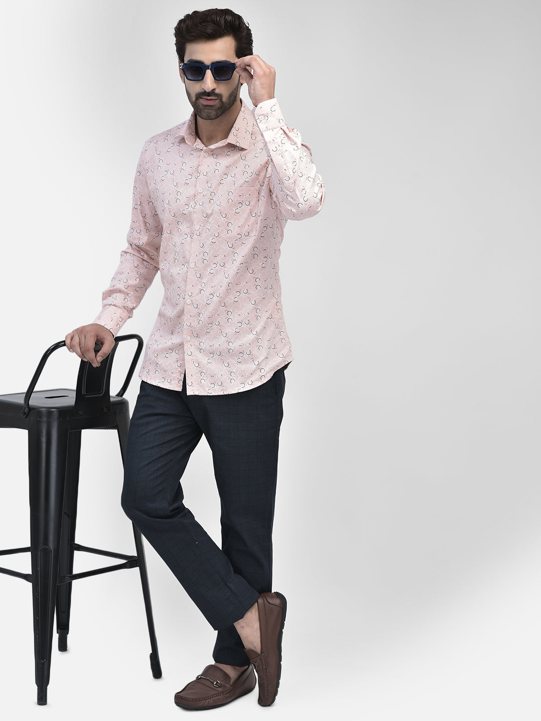 Peach Breeze Everyday Printed Shirt