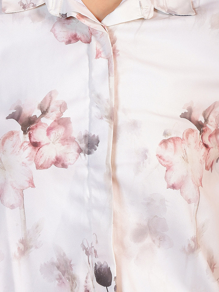 Multi Color Floral Print Shirt