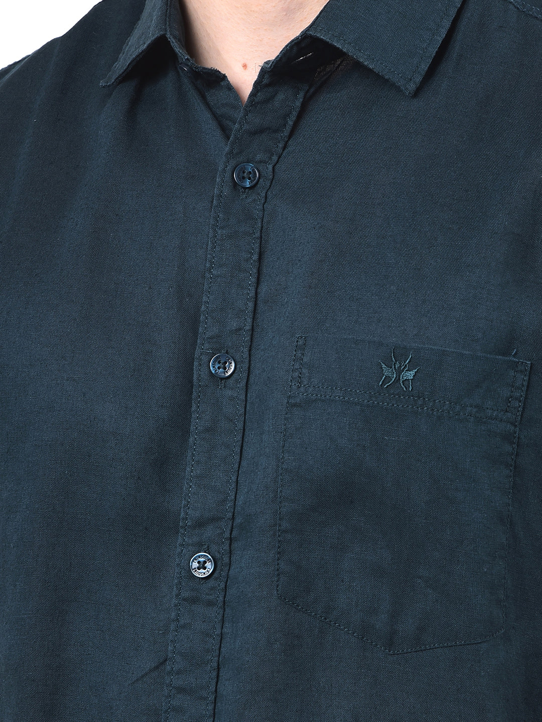 Sky Blue Premium Linen Comfort Shirt