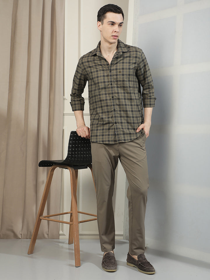 Minimalist Desert Khaki Chino Trousers
