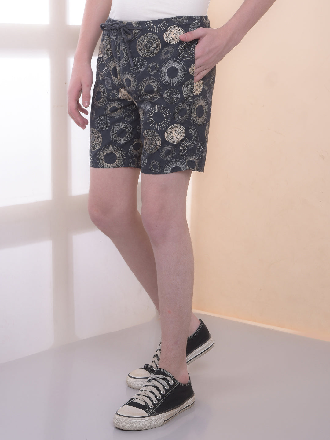 Black 100% Cotton Graphic Print Boxers