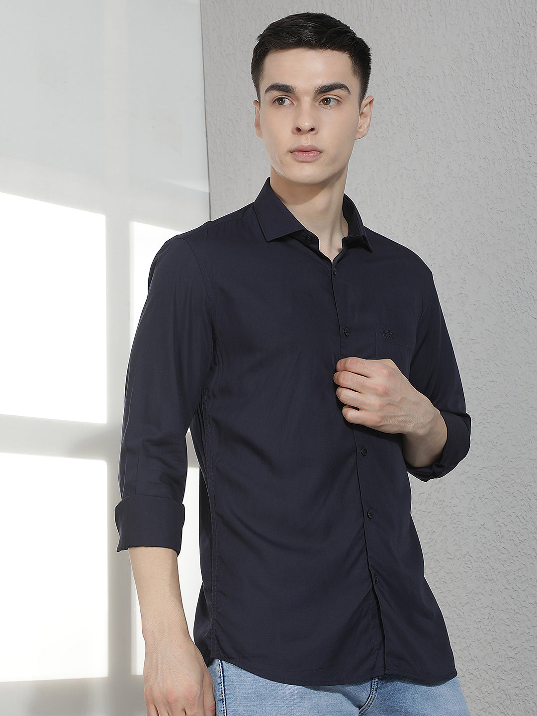 Vogue Deep Navy Modal Shirt