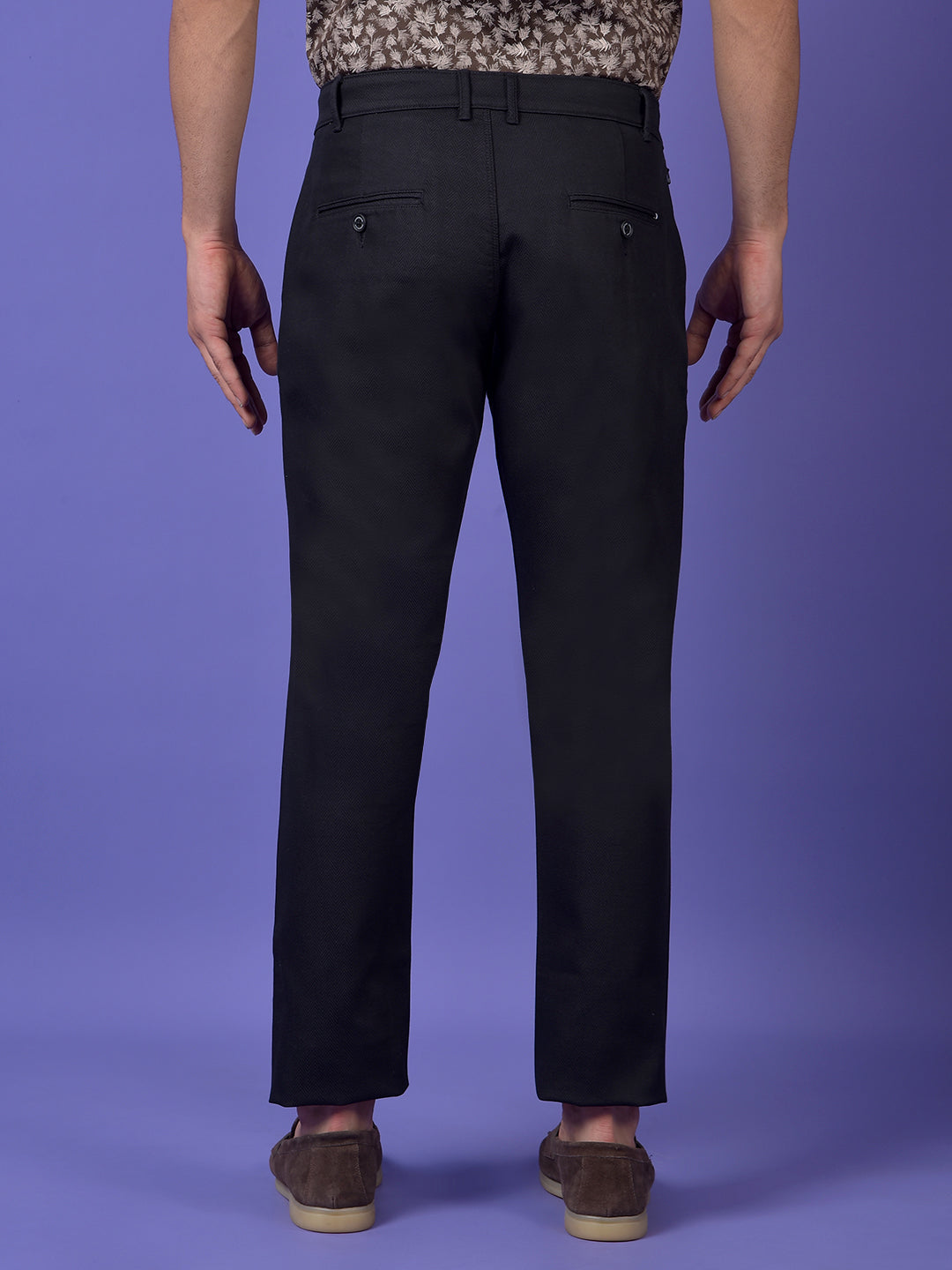 Black Printed Trousers
