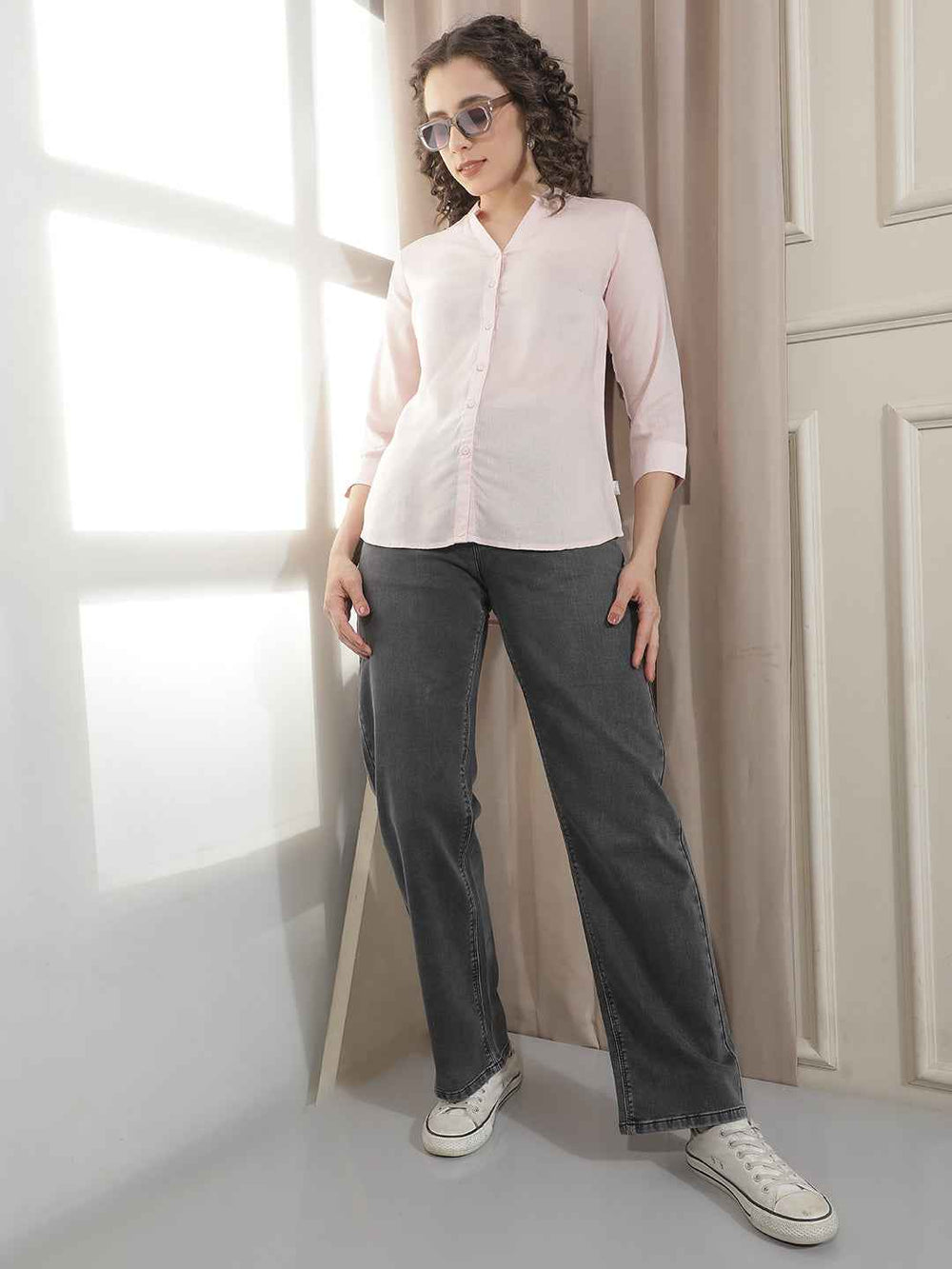 Charming Pink Lightweight Linen Shirt