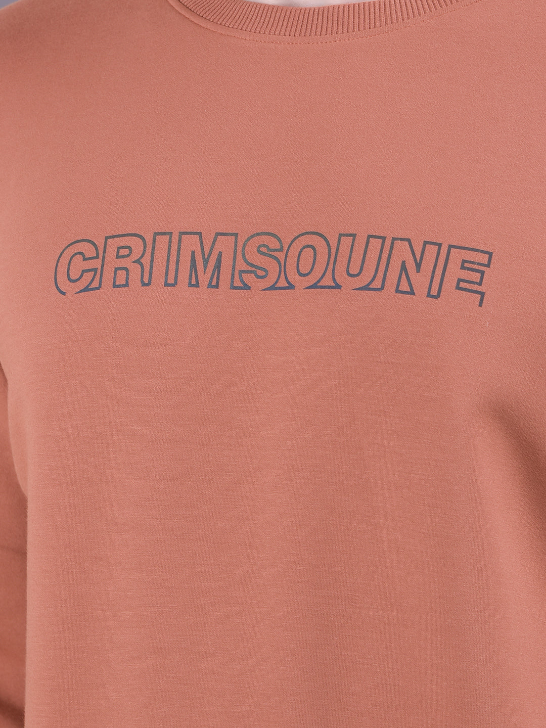 Red Typographic Print Sweatshirt