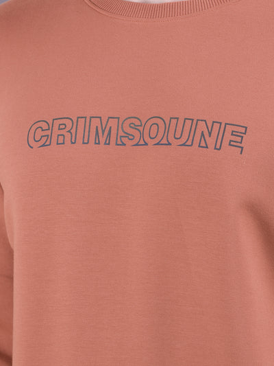 Red Typographic Print Sweatshirt