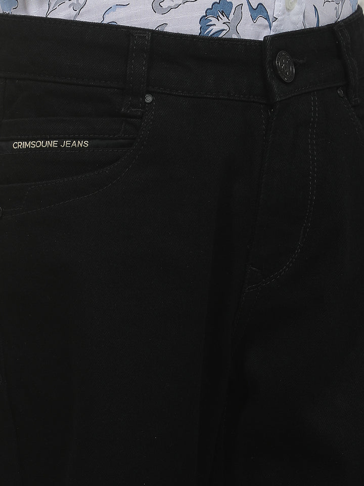Black 100% Cotton Baggy Jeans