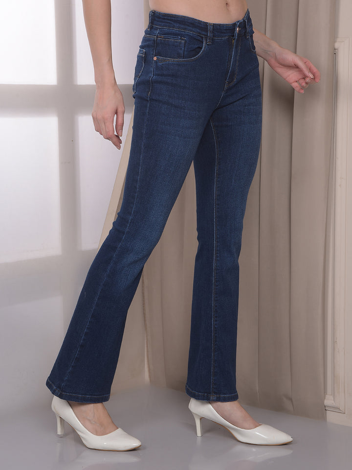 Soft Touch Blue Bootcut Jeans