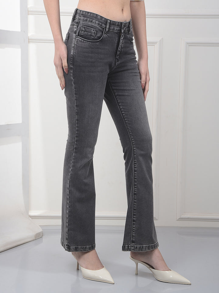 Chic Graphite Grey Bootcut Jeans