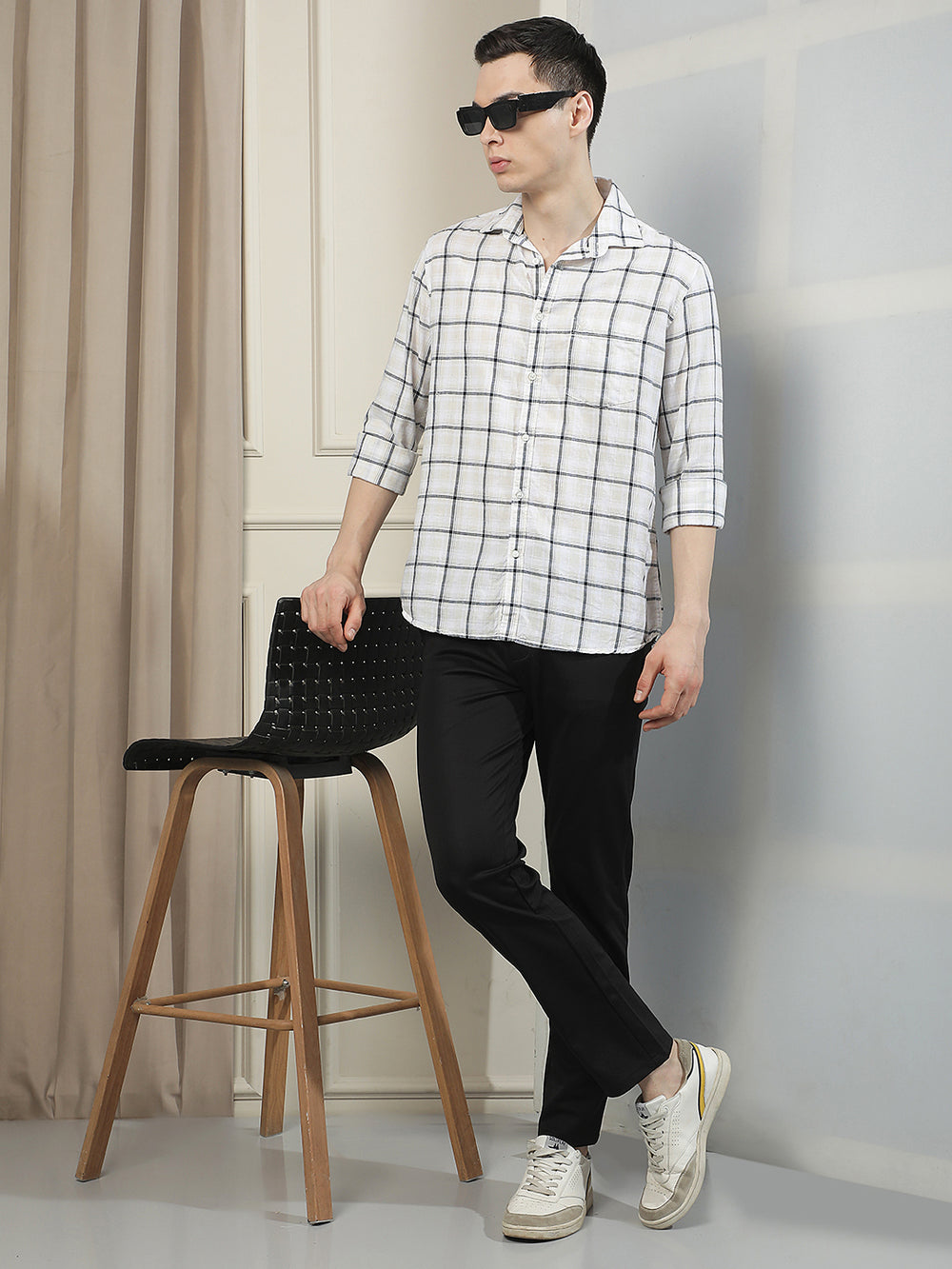 Signature Midnight Black Knitted Trousers