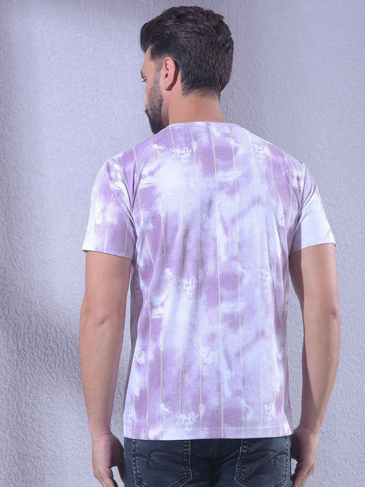 Purple Printed T-Shirt