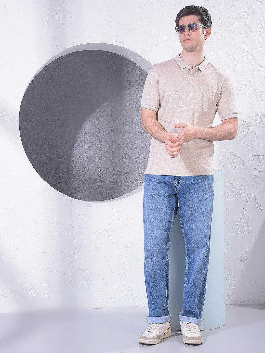 Minimal Beige T-Shirt