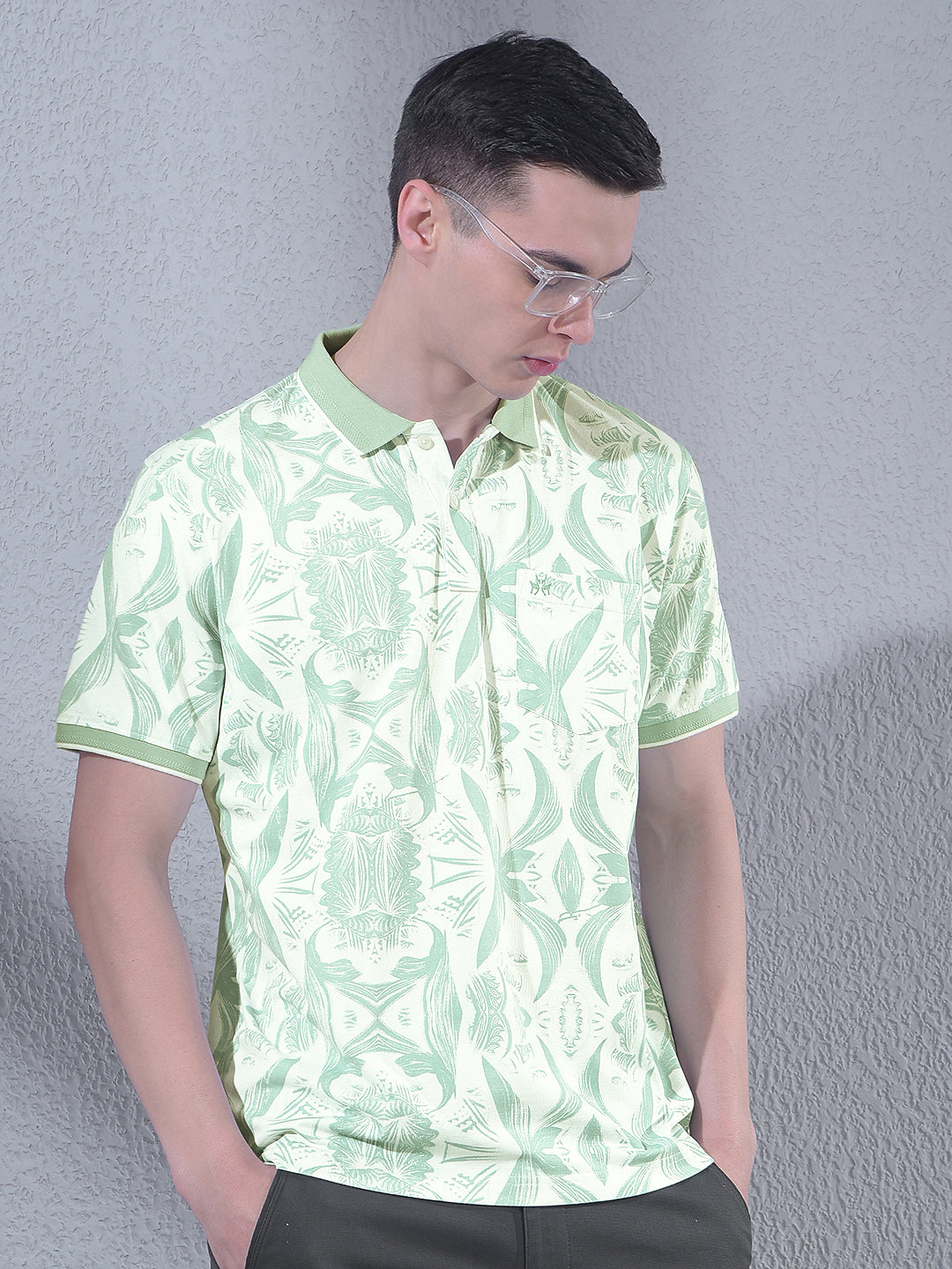 Green Printed T-Shirt