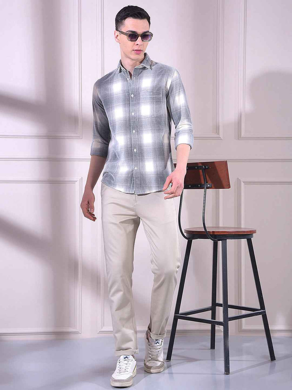 Beige Chinos Trousers