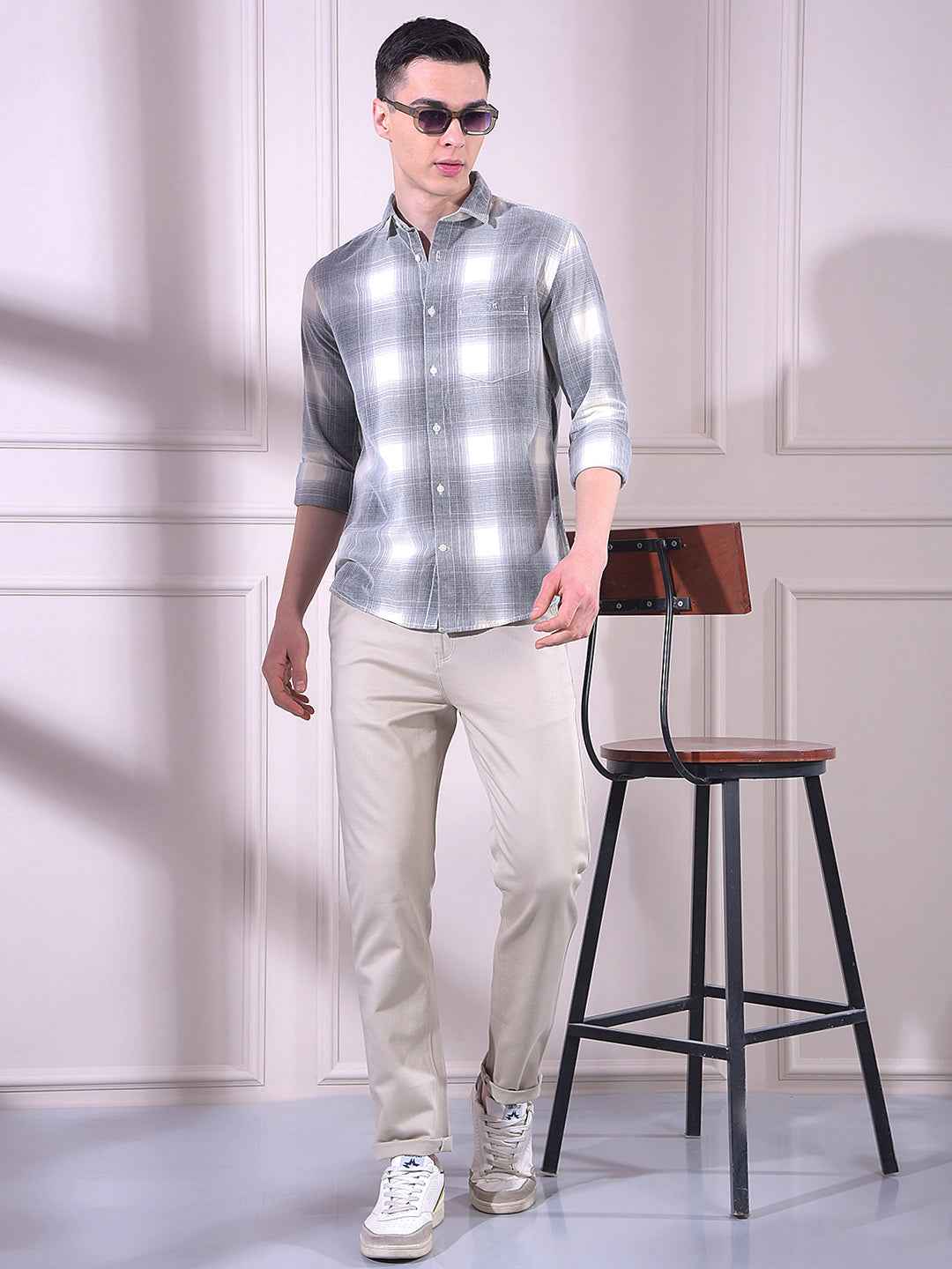 Beige Chinos Trousers