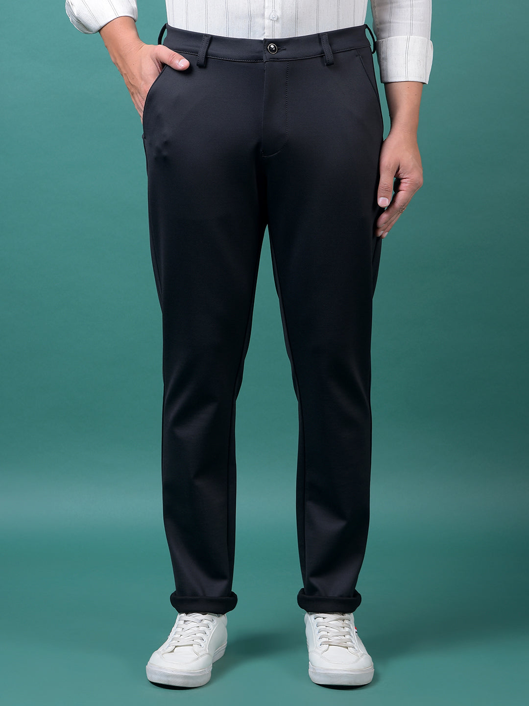 Modern Edge Black Trousers