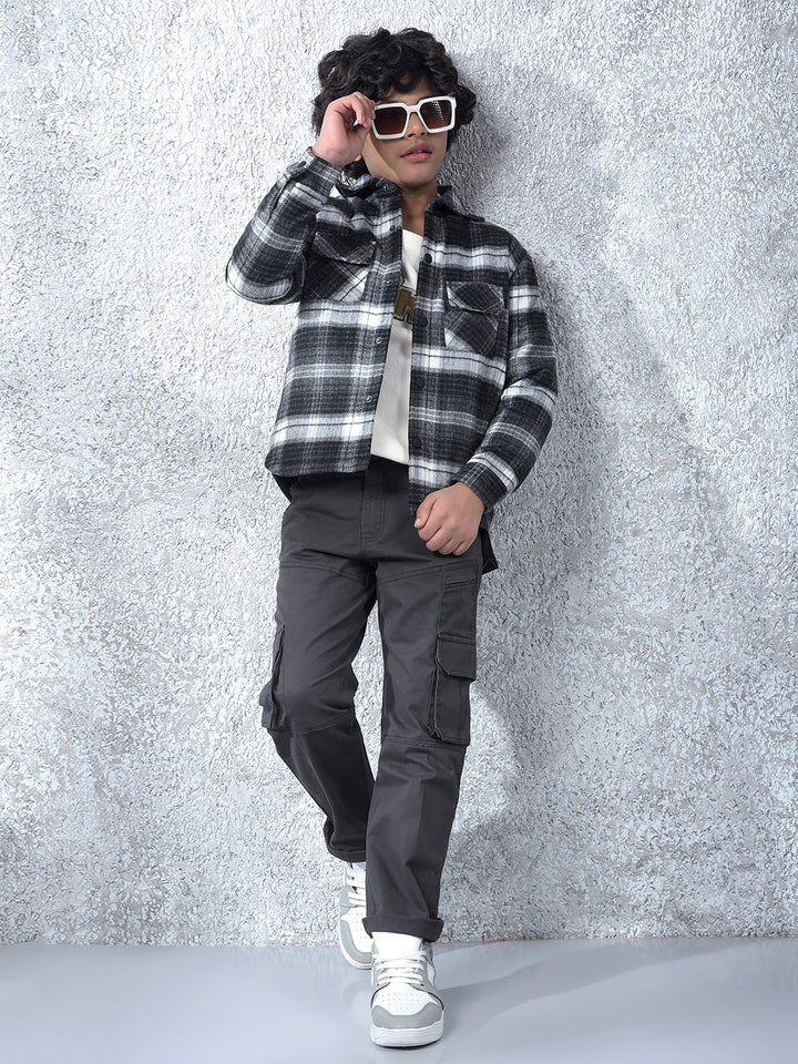 Black Baggy Cargo Trousers