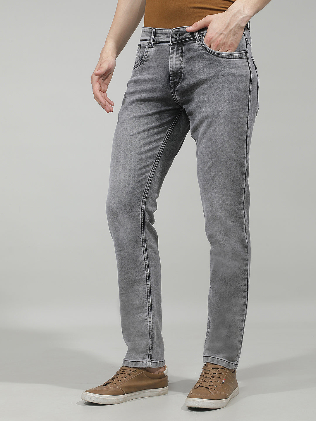 Tapered Obsidian Black Jeans