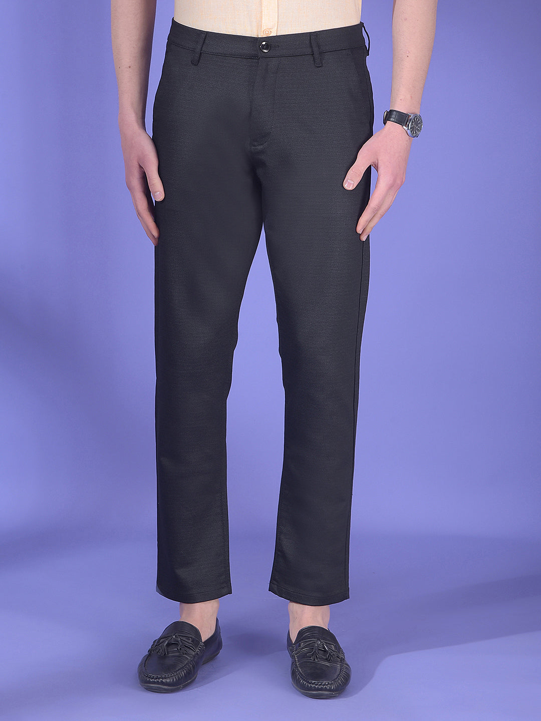 Black Knitted Trousers