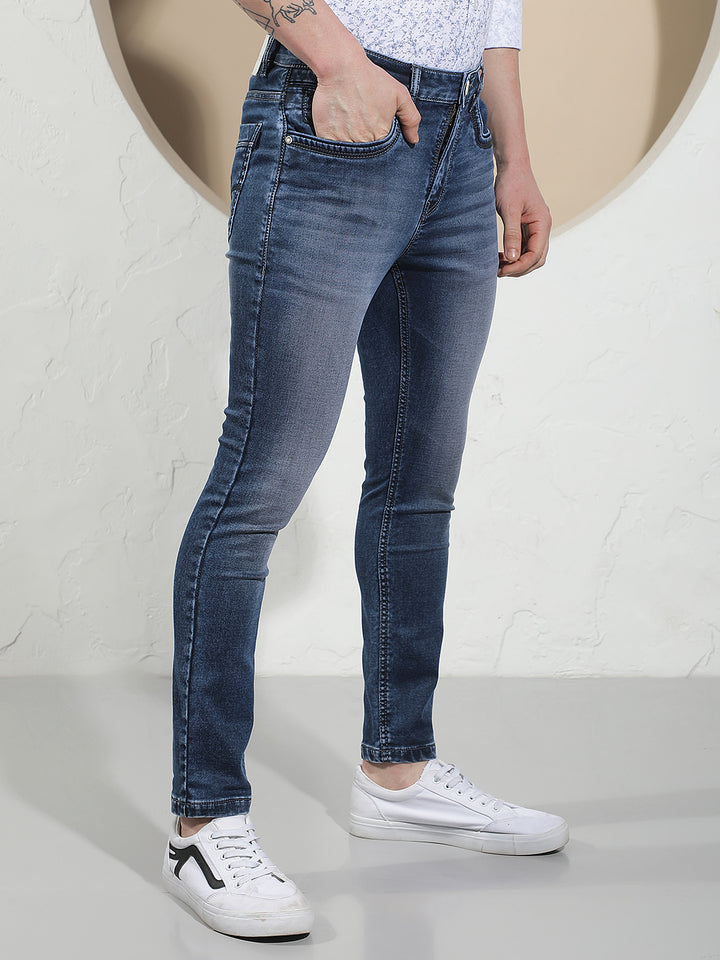 Relaxed Cobalt Blue Skinny Jeans