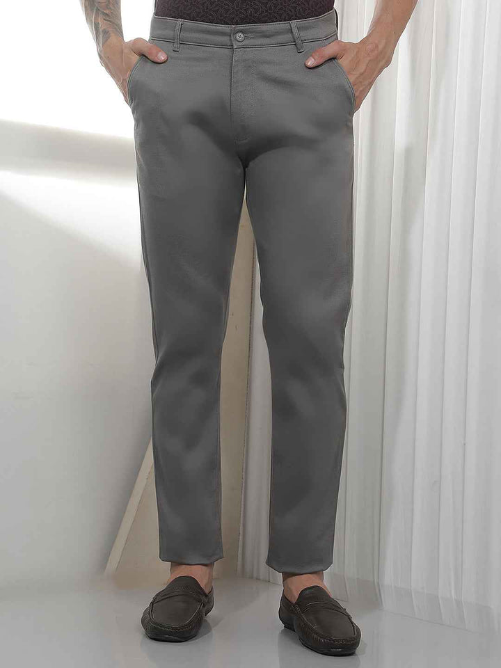 Classic Grey Casual Trousers