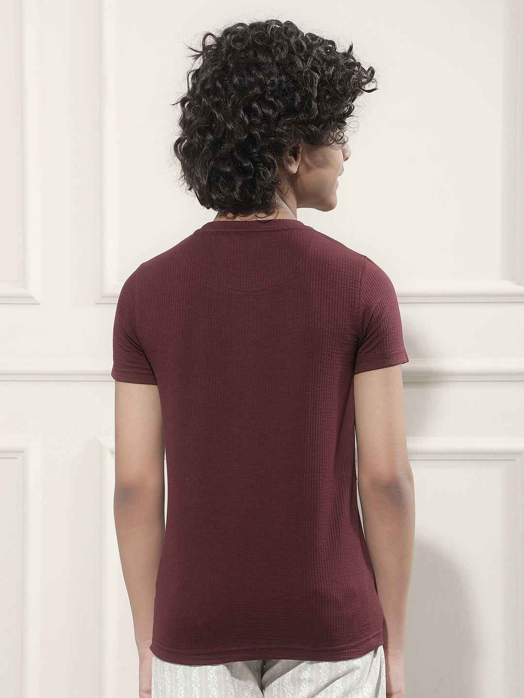 Wine Typographic Print T-Shirt