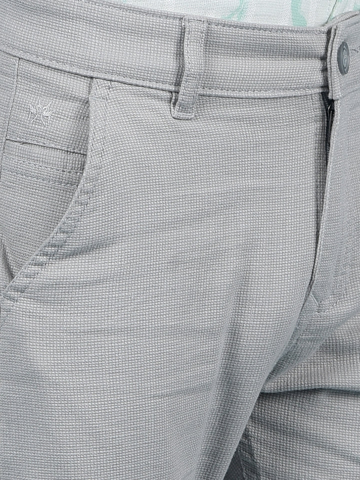 Grey Printed Trousers
