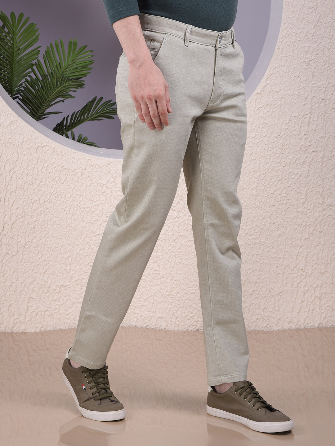 Green Printed Trousers