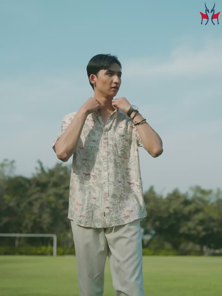 Multi-Color Floral Print Shirt