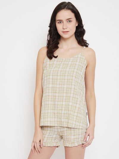 Checked Night Suit - Women Night Suits