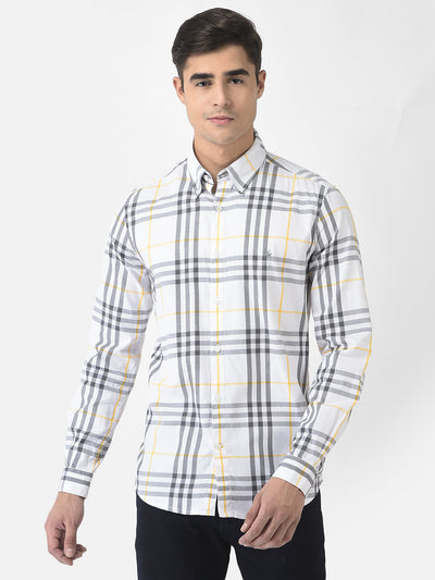  White Shirt in Checks