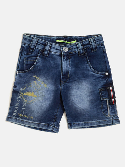 Denim Slim Fit Cotton Shorts - Boys Shorts