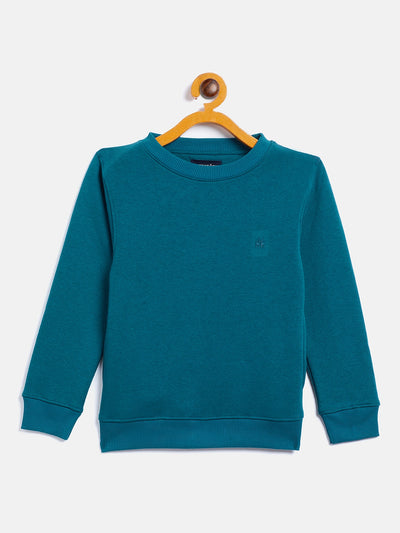 Blue Round Neck Sweatshirt - Girls Sweatshirts