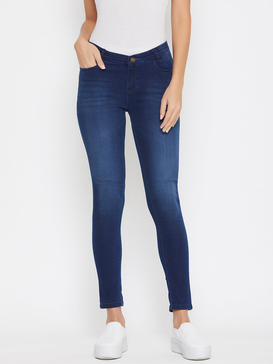 Blue Super Skinny Fit Jeans - Women Jeans