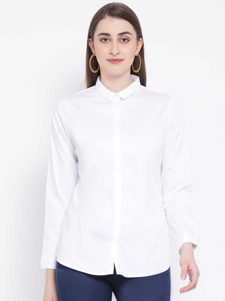 White Casual Shirt - Women Shirts