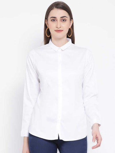 White Casual Shirt - Women Shirts