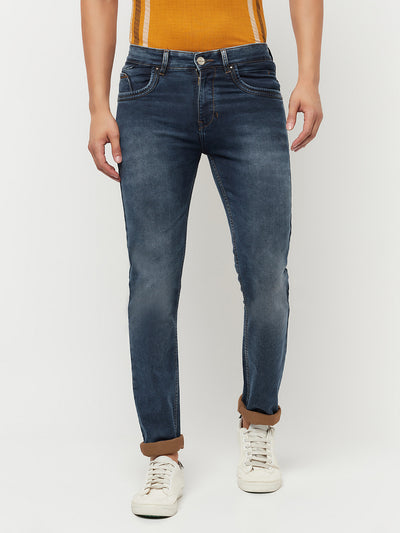Blue Light Fade Jeans - Men Jeans