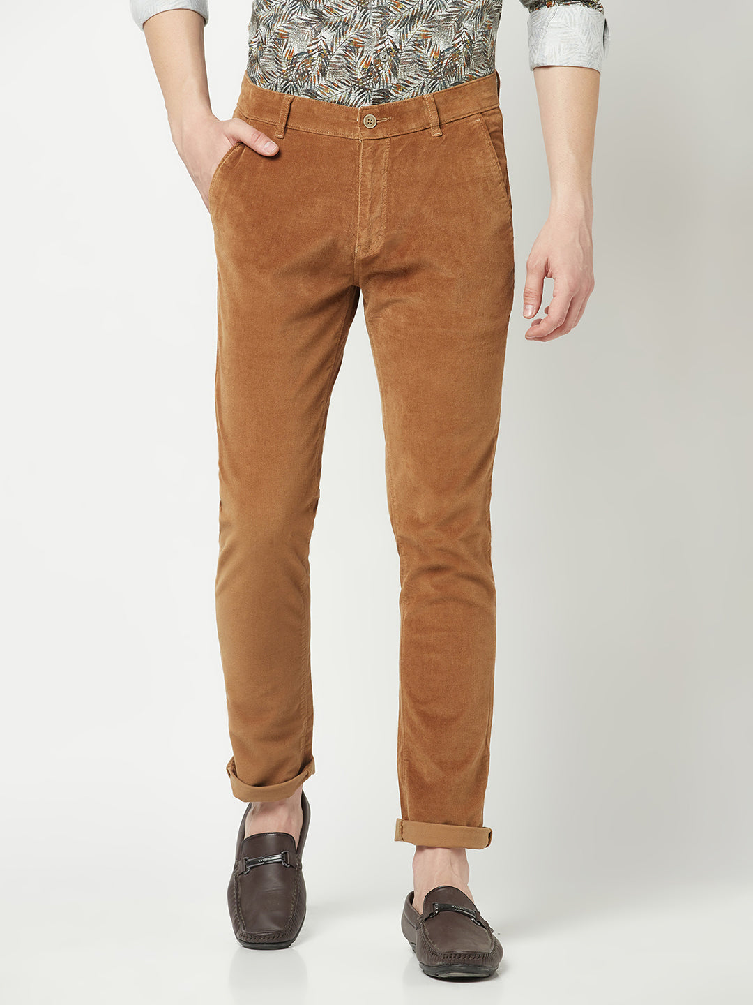 Light Brown Corduroy Trousers